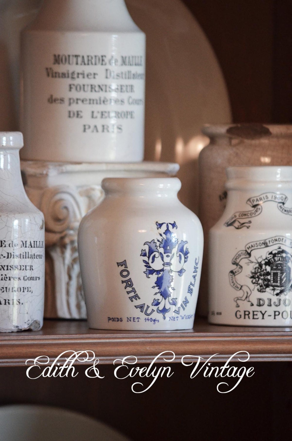 Vintage French Mustard Pot Moutarde