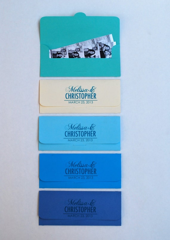 Photobooth PhotoStrip Envelopes Wedding Party Favor