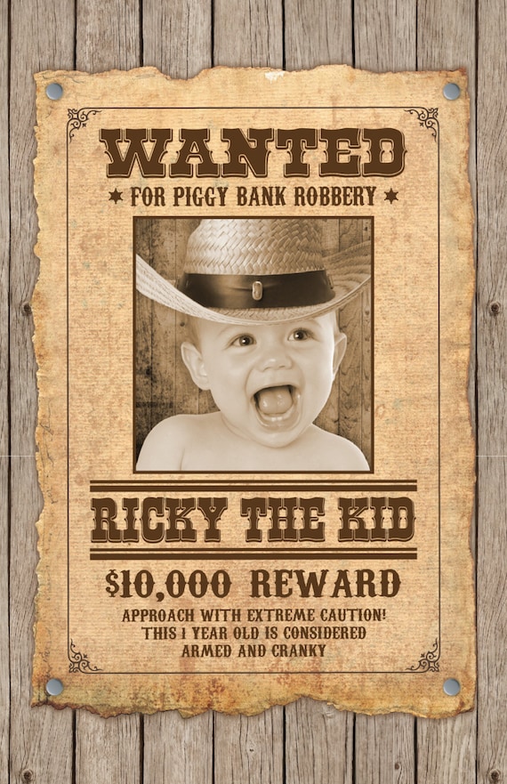 custom wanted poster wild west