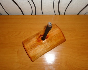 Pen holder, Office pen holder,Wedding gift,Gift for him her,Pen stand,Pen holder for desk,Wood holder,Oblique pen holder,wood desk organizer