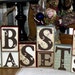 Special Custom Wood Blocks 6 Wood Blocks You pick the color and letters you want on your blocks