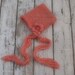 ON SALE - Crochet baby hat - Baby Photo Prop - Bonnet hat - Pixie hat
