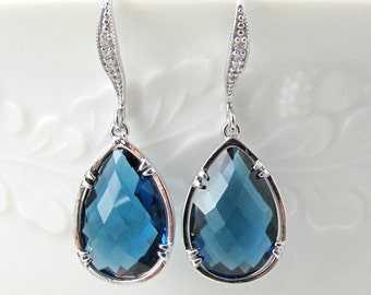 Popular items for london blue earrings on Etsy