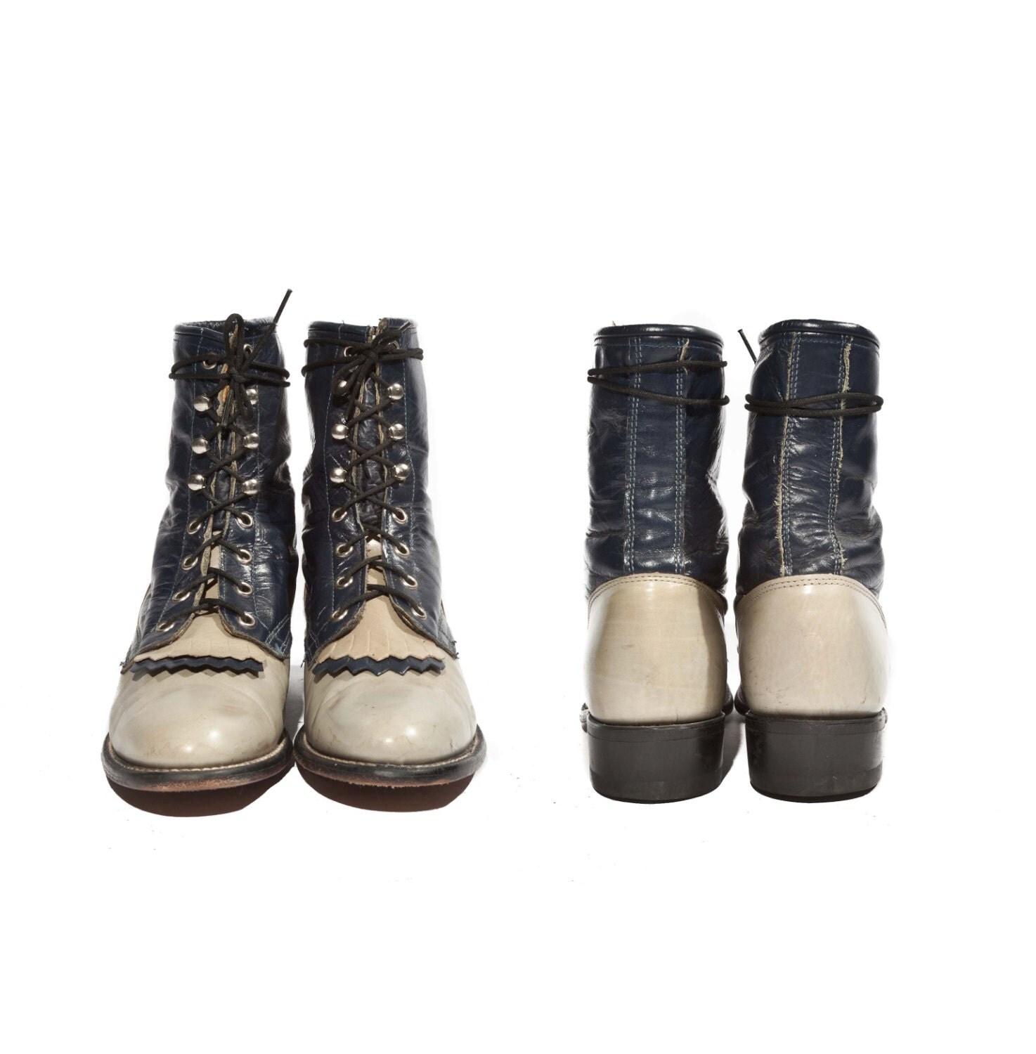 vintage laredo lace up boots
