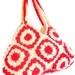 Spring Celebrations Pink White Spring Crochet bag - Summer Bag Afghan Handbag Shoulder Bag crochet knit bag accessories women accessories
