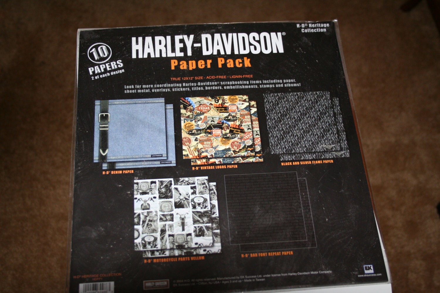  Harley  Davidson  Scrapbooking paper  pack by TallFirstGrader 