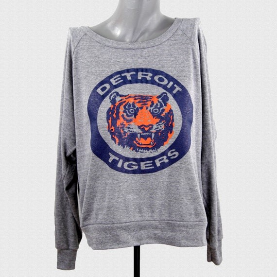 Detroit Tigers Women's Sweater Vintage 80's Logo