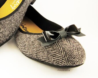 Black bow shoe clips, Leather bow shoe clips set of two, Patent black shoe clips, Black shoe clips, Cute black shoe clips, Formal shoe clips
