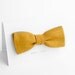 Men's bow tie in mustard and teal