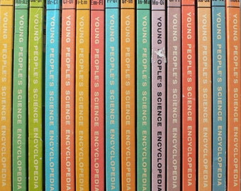 vintage Encyclopedia, Young People's Science, 16 volumes set, 1966 from Diz Has Neat Stuff