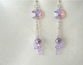 Waterfall Swarovski crystal earrings