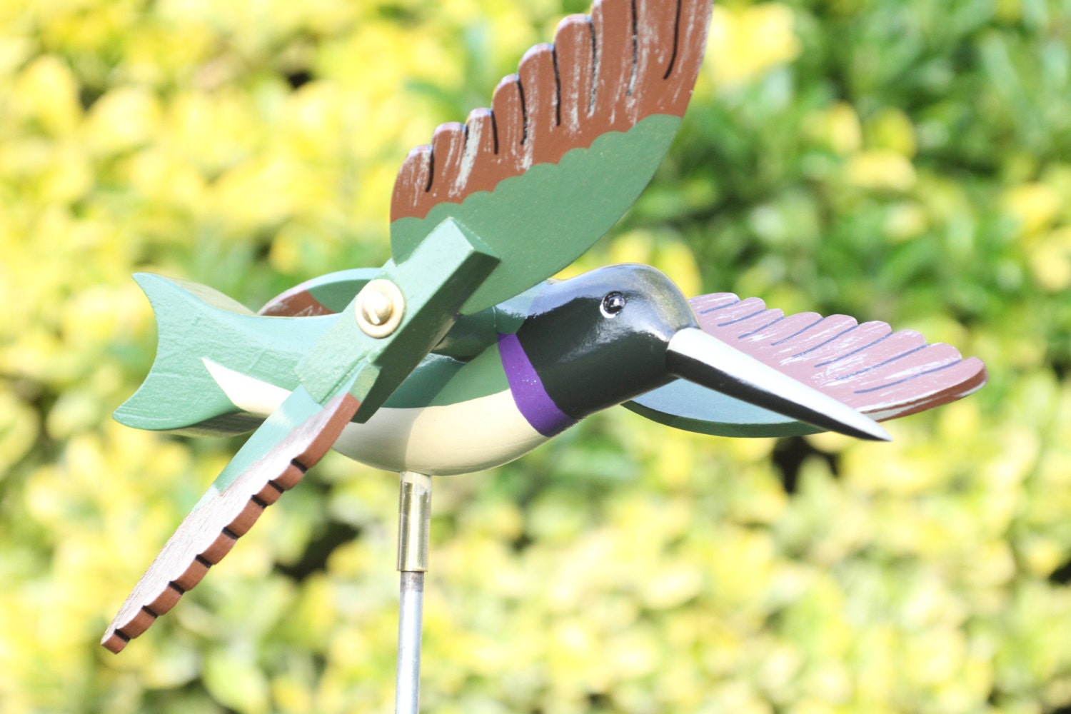 Hummingbird Whirligig Bird Bird Garden Decor