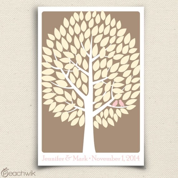 Guest Book Alternative Modern Tree The Modwik A by peachwik