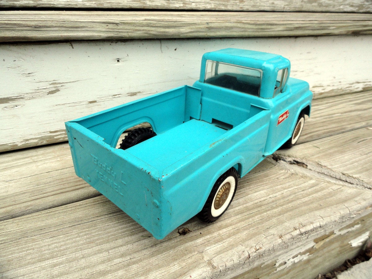 Vintage Buddy L Kennel Pickup Truck Metal Toy Truck Great