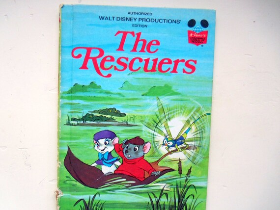 Vintage Walt Disney's The Rescuers Hardback Children's