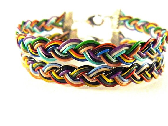 Braided RECYCLED PHONE/COMPUTER wire Bracelet