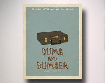 Dumb and Dumber Inspired Minimalist Movie Poster