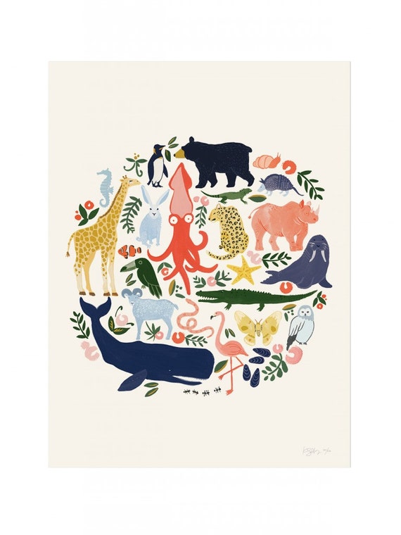 Sale: Large 'animal Planet' Poster Print