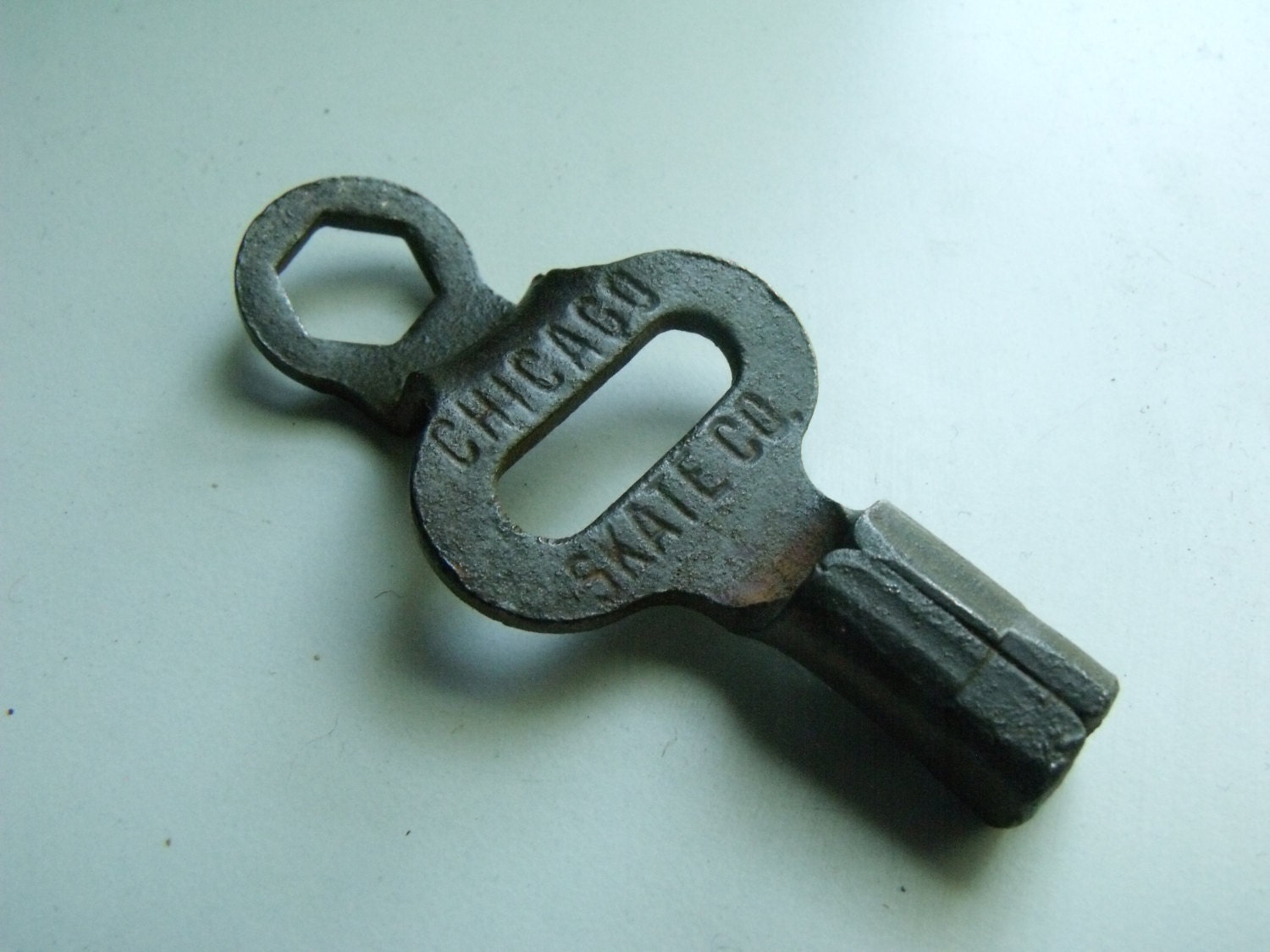 Metal Roller Skate Key Vintage 50s Genuine Chicago Skate Co.