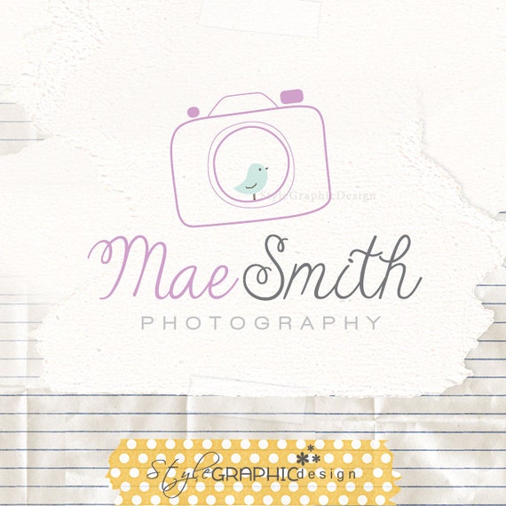 Cute photographer logo professional branding photography logos