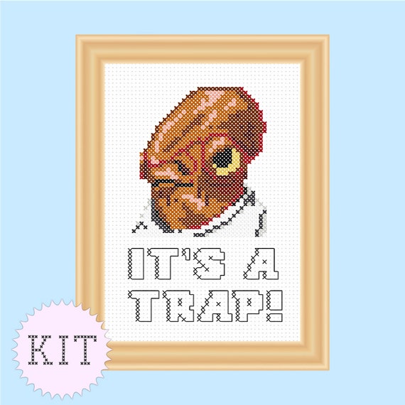 KIT Cross Stitch Star Wars Ackbar