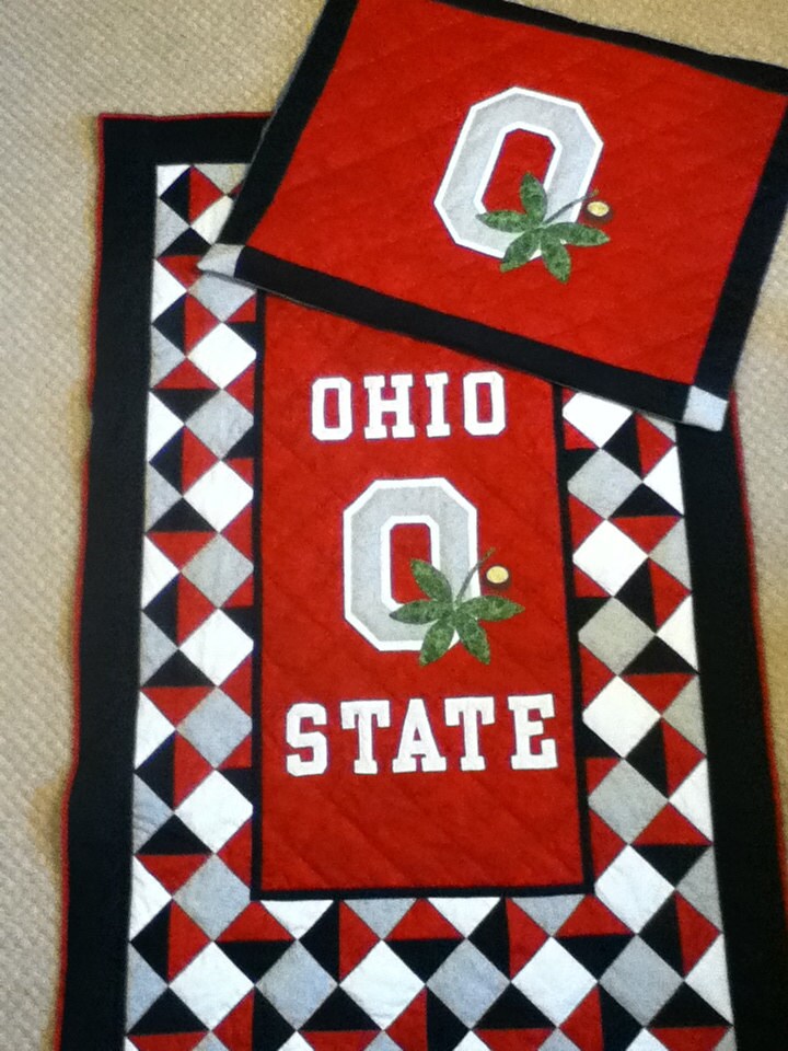 Reserved For Customer Ohio State OSU Buckeye Quilt Crib