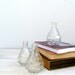Vintage Bottles, Small Bud Vase, Set of 3, Clear glass small Vase, Retro decorative small bottles, party decoration,