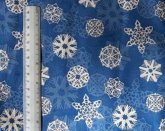 Camp Christmas Snowflakes Blue
