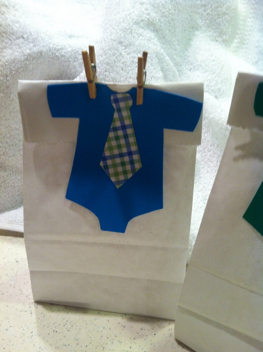 Little Man Baby Boy Baby Shower Favor Bags by sweetclicks on Etsy
