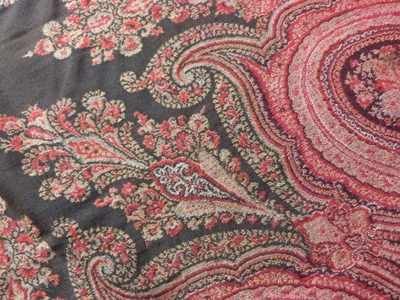 antique cashemire fabric scarf by myfrenchantiqueshop antique cashemire fabric scarf by myfrenchantiqueshop