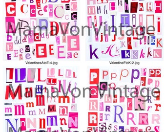 printable magazine letter cutouts alphabet a z by mamavonvintage