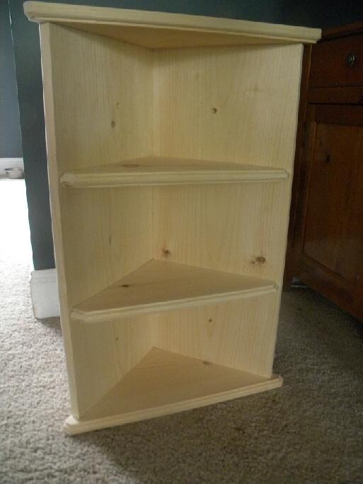 Wall hanging corner shelf by CustomWoodConcepts Etsy