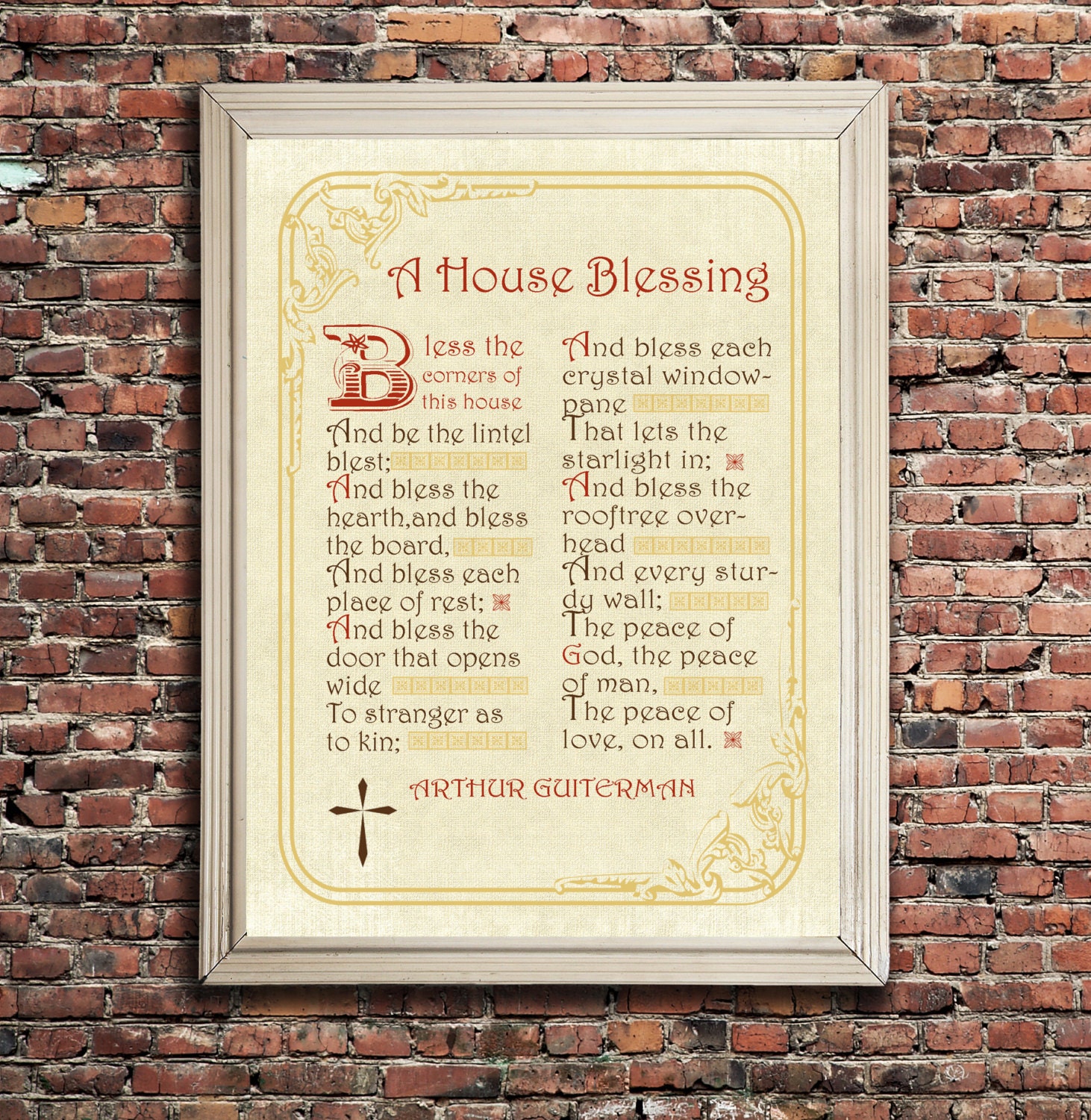A House Blessing Typography Art various sizes digital print