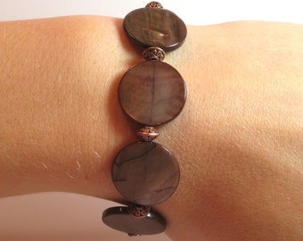 Coffee Bean- COPPER Interchangeable Beaded Watch Band