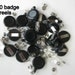Blank Badge Reels - 20 Retractable Badge Holders - Wholesale Badge Holder - Black Badge Reel With Metal Slide Clip - Retractable ID Badges