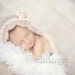 Newborn Hat, Baby Bonnet, Photo Prop, Beige, Tan, Newborn Bonnet, Beige Bonnet