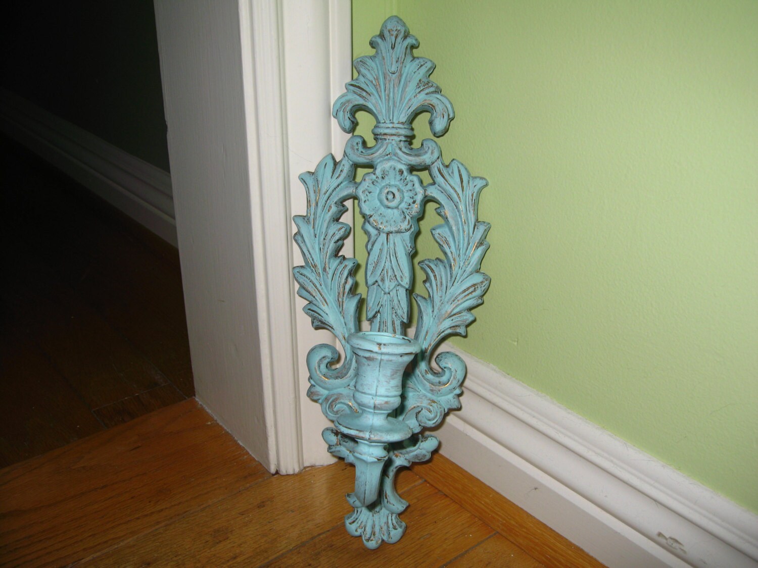 Shabby Chic wall sconce by StoneMtnVintage on Etsy