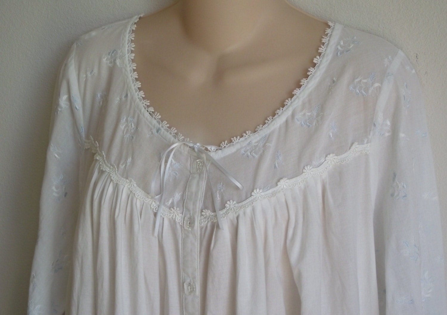 nightgown button down front