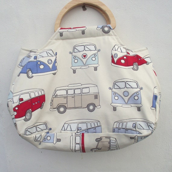 Knitting Project bag. Craft bag. Campervan Bag