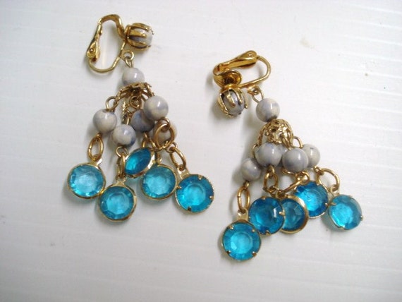 Style chandelier vintage Unique Clip  on Goodoldjewelry clip Earrings Vintage earrings by Chandelier