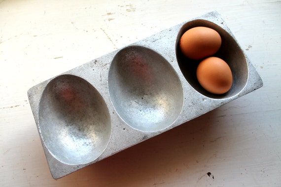 vintage egg shaped mold for baking gelatin chocolate