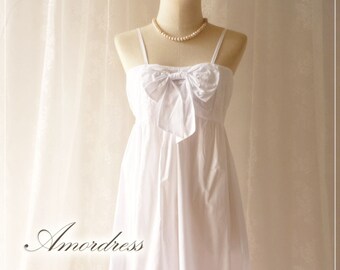 Pure White Boho Tunic or Dress Blouse Top Pure White Cotton Bow Halter Blouse Comfy Summer Time Memorandum Blouse