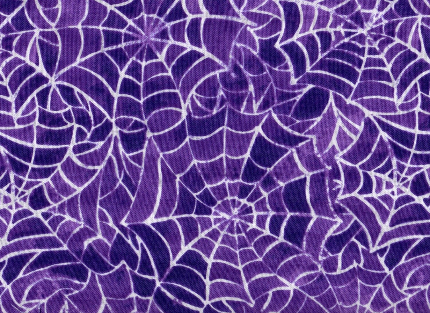 Halloween fabric Spider Fabric Purple Spider by thebusybeequilting