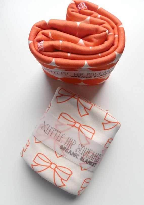 Personalized Baby Girl Blanket Bows Baby Blanket Monogrammed