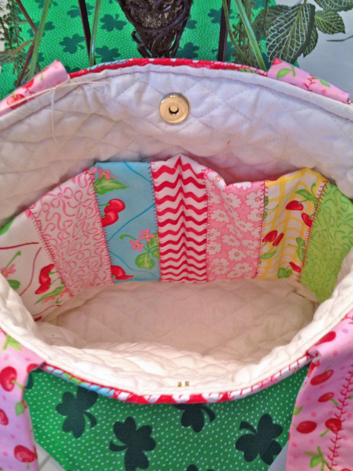 Jellyroll Tote Bag 11x13 with Two Inside Pockets