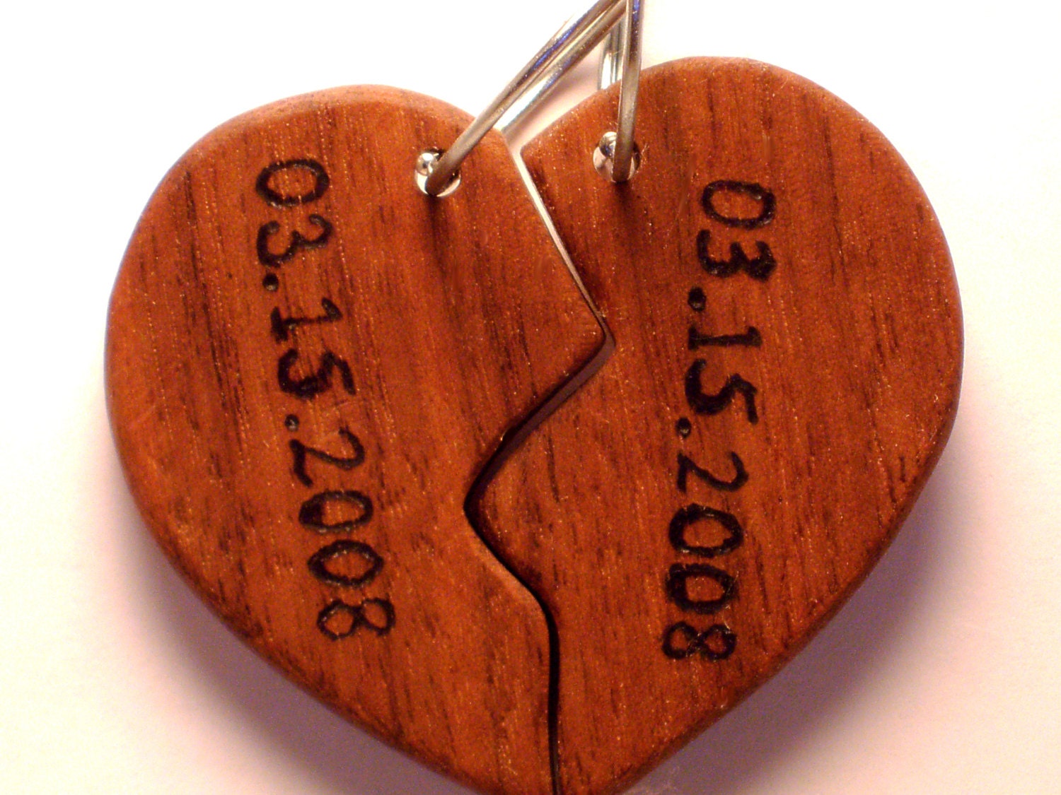 Custom Couples Heart Keychain His And Hers Best Friends