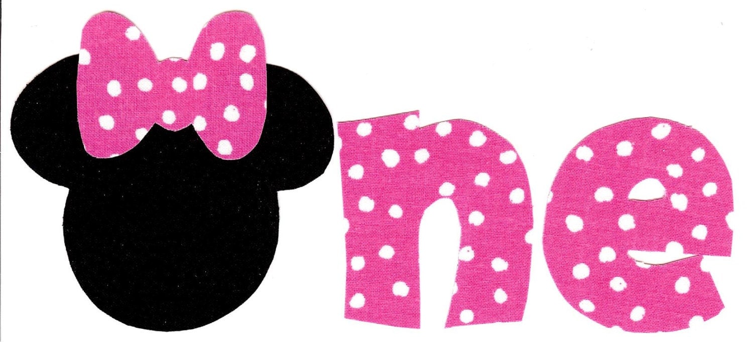 minnie mouse iron on one applique diy