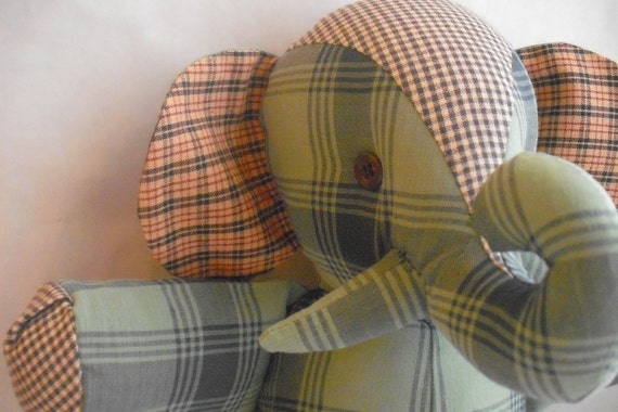 Stuffed Elephant Toy--Leonard