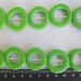 Mini jelly donuts resin beads Solid Lime Green 1 x strand 17 per strand all one size