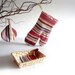 Grill glove an pot holder - little basket - for mom - pink to violet stripes - kitchen decor